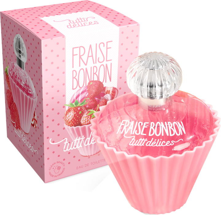 Parfum Corania Fraise Bonbon Tutti Delices - Eau De Toilette 50 Ml - Frais Et Fruité