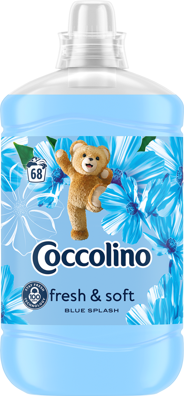 COCCOLINO, Fresh & Soft, płyn do płukania tkanin, Blue Splash, 1 700 ml
