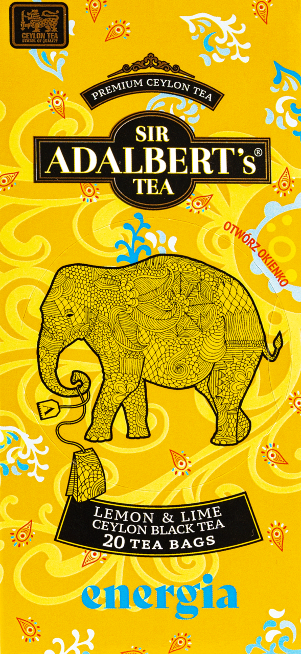 ADALBERT'S TEA, herbata czarna, cejlońska, o smaku cytryny i