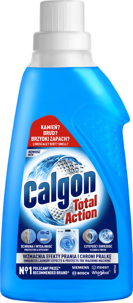 CALGON, Total Action, żel do czyszczenia pralki, 4w1, 750 ml