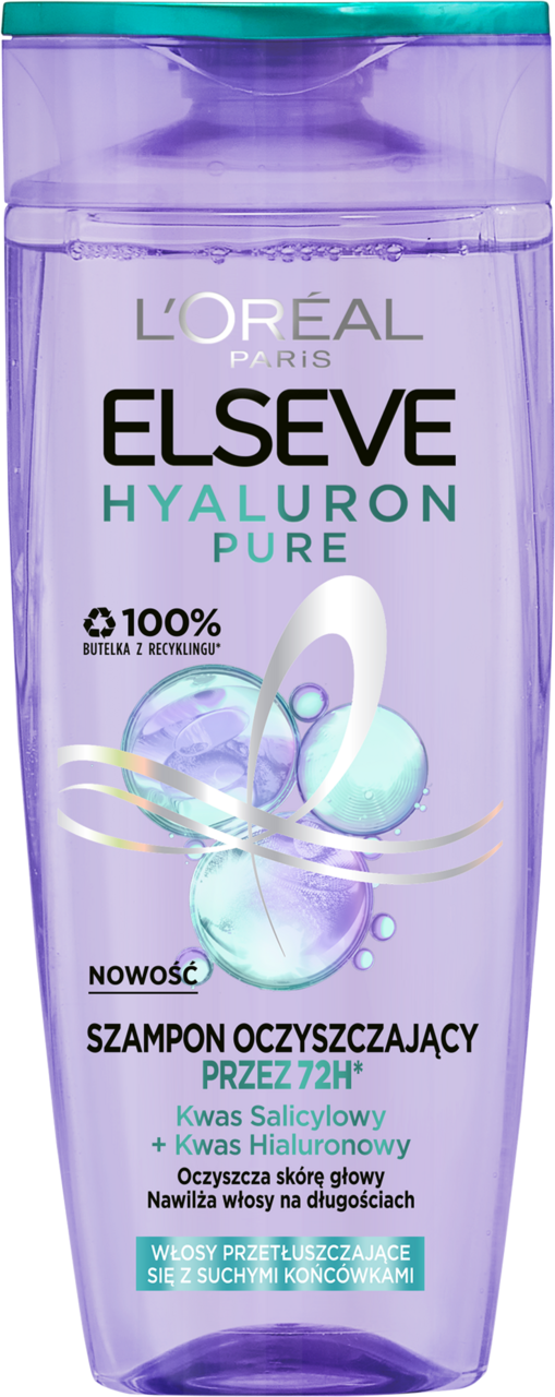 L'ORÉAL PARIS ELSEVE, Hyaluron Pure , szampon do włosów, 400 ml ...