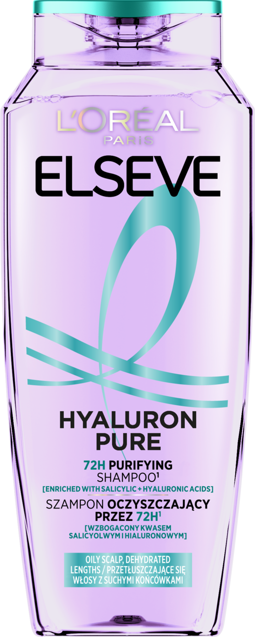 L'ORÉAL PARIS ELSEVE, Hyaluron Pure, szampon do włosów, 400 ml