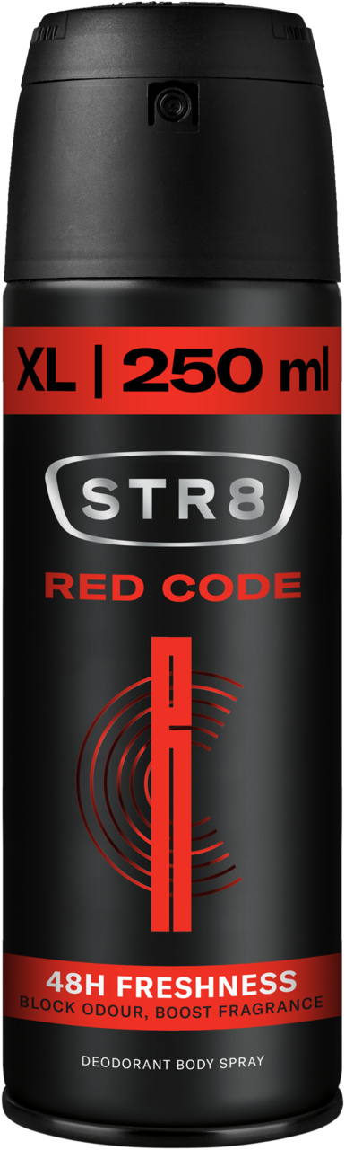 STR8, Red Code, dezodorant w sprayu dla mężczyzn, 48h, 250 ml