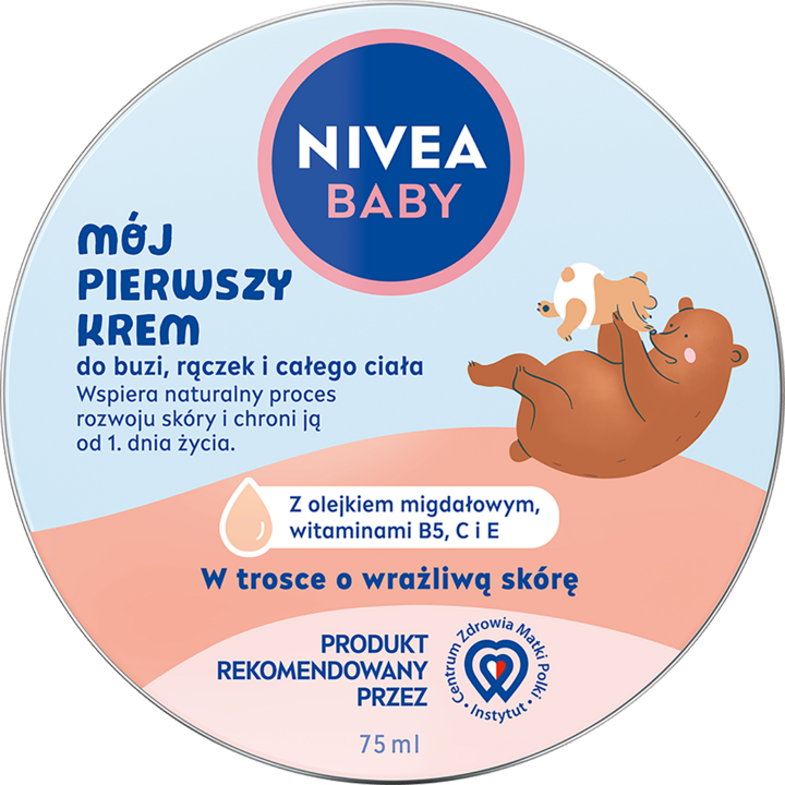 NIVEA BABY, mój pierwszy krem do buzi, rączek i całego ciała, 75 ml
