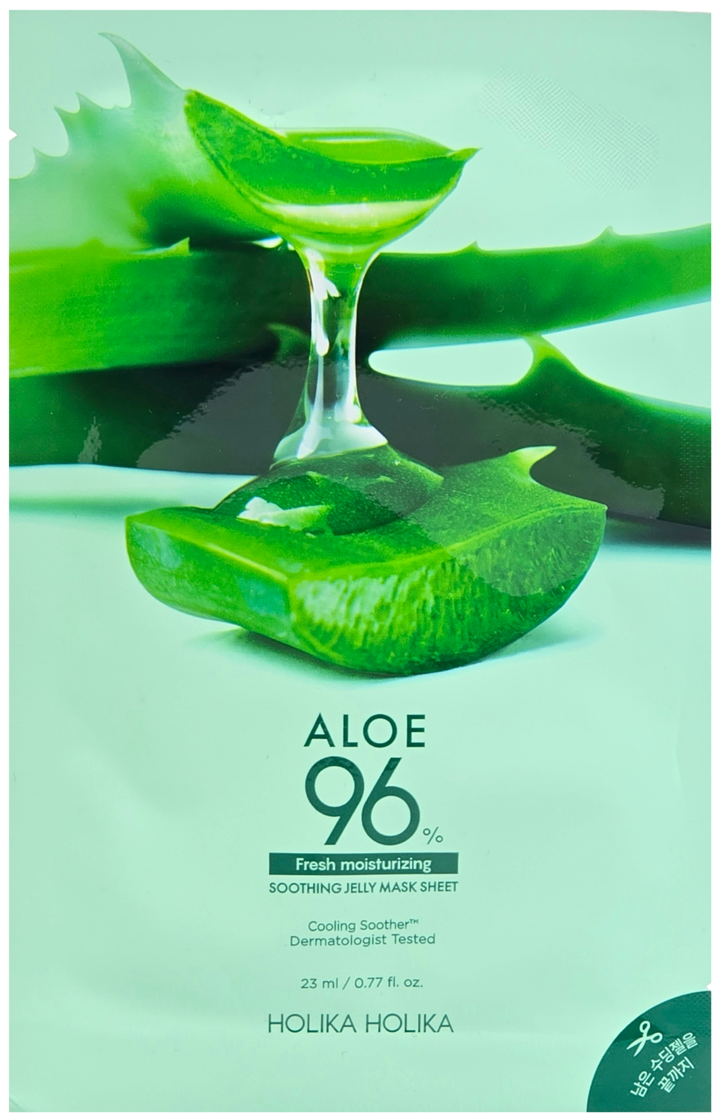 HOLIKA HOLIKA, Aloe 96%, maska w płachcie, intensywnie nawilżająca, 23 ml