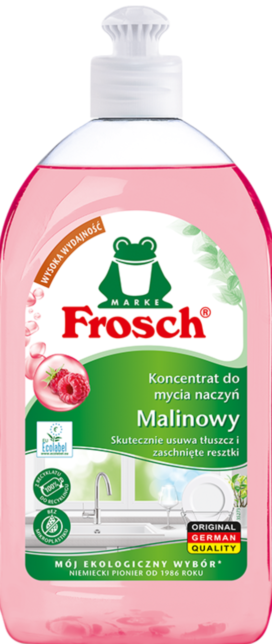 FROSCH, koncentrat do mycia naczyń, Malinowy, 500 ml