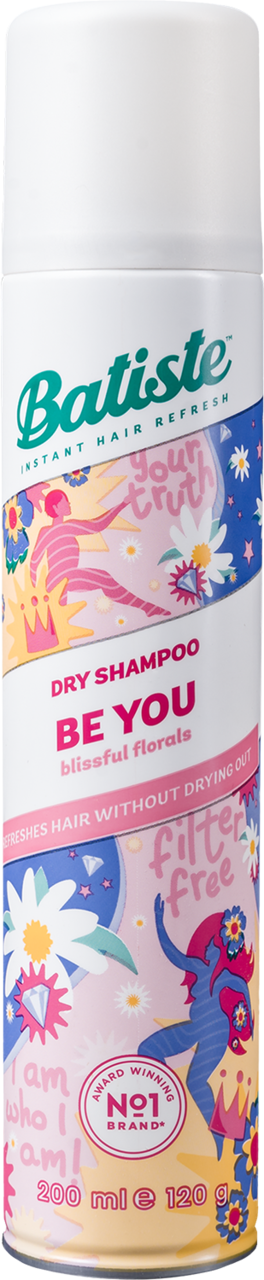 BATISTE, Be You, suchy szampon do włosów, Błogie Kwiaty, 200 ml