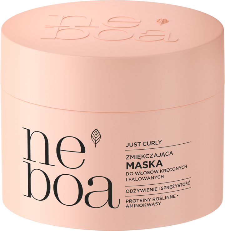 NEBOA, Just Curly, maska do włosów kręconych i falowanych, zmiękczająca, odżywienie i sprężystość, 300 ml