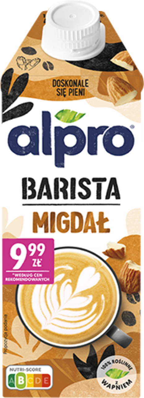 ALPRO, Barista Migdał, napój migdałowy z dodatkiem wapnia, bez glutenu, bez laktozy, 750 ml