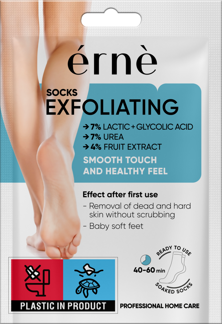 ERNE, skarpetki złuszczające, 1 szt.