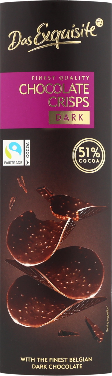 DAS EXQUISITE, chipsy czekoladowe, 125 g