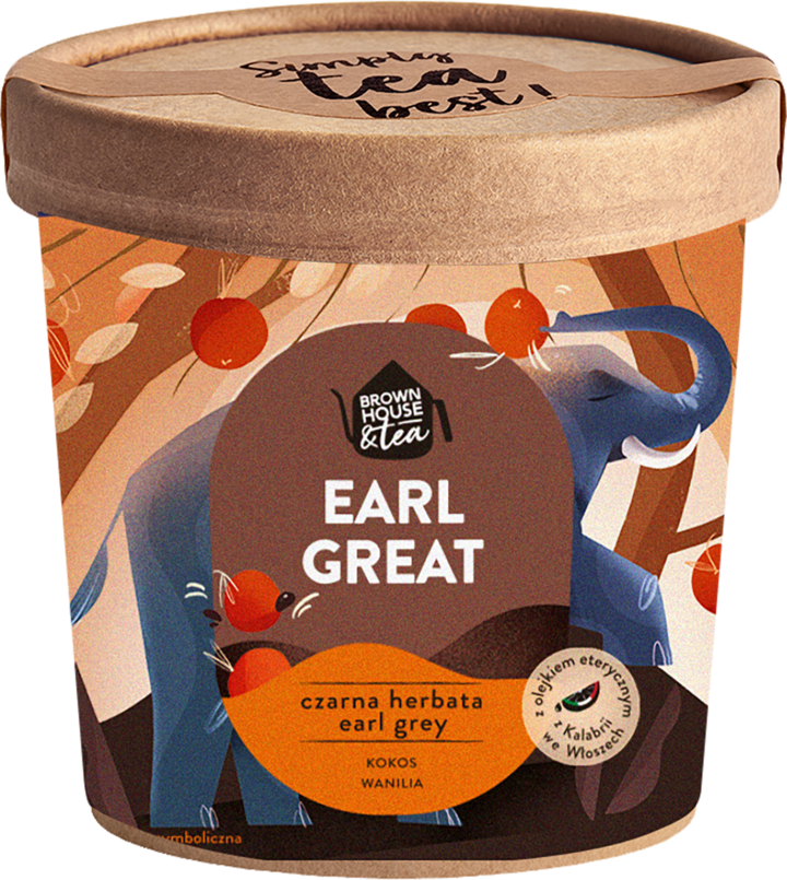 BROWN HOUSE & TEA, Earl Great, herbata czarna, z wanilią, 50 g