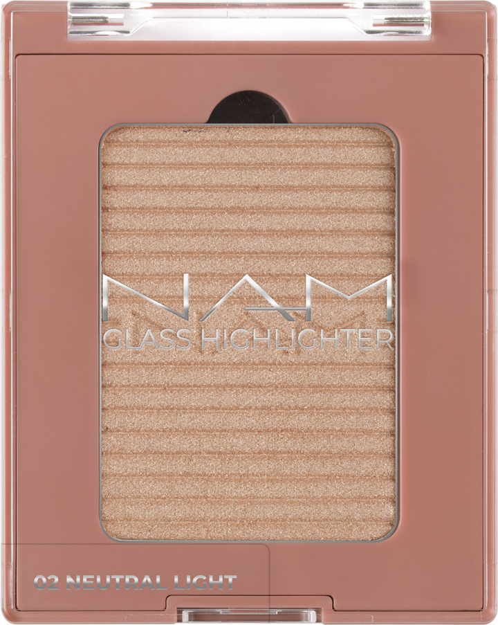 NAM, Glass Highlighter, rozświetlacz do twarzy, nr 02 Neutral Light, 6 g