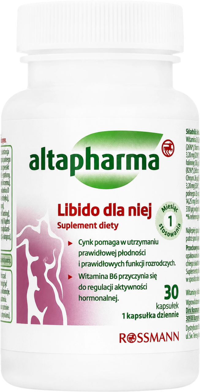 Altapharma, kapsułki, libido dla niej, suplement diety, 30 szt ...