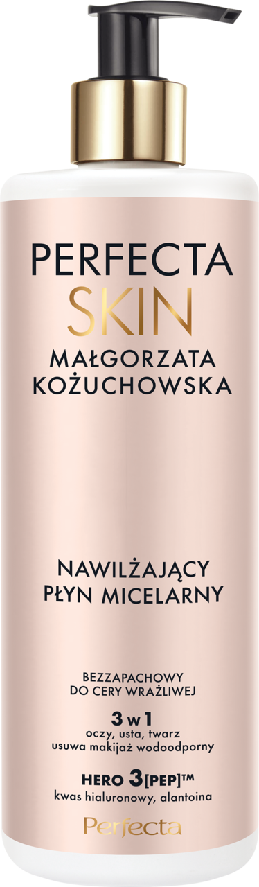 PERFECTA, Skin by Małgorzata Kożuchowska, płyn micelarny, nawilżający, bezzapachowy, 400 ml