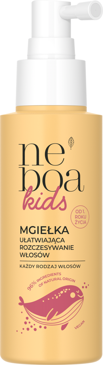 NEBOA, Kids, mgiełka do włosów każdego rodzaju, ułatwiająca rozczesywanie, 1+;, 100 ml
