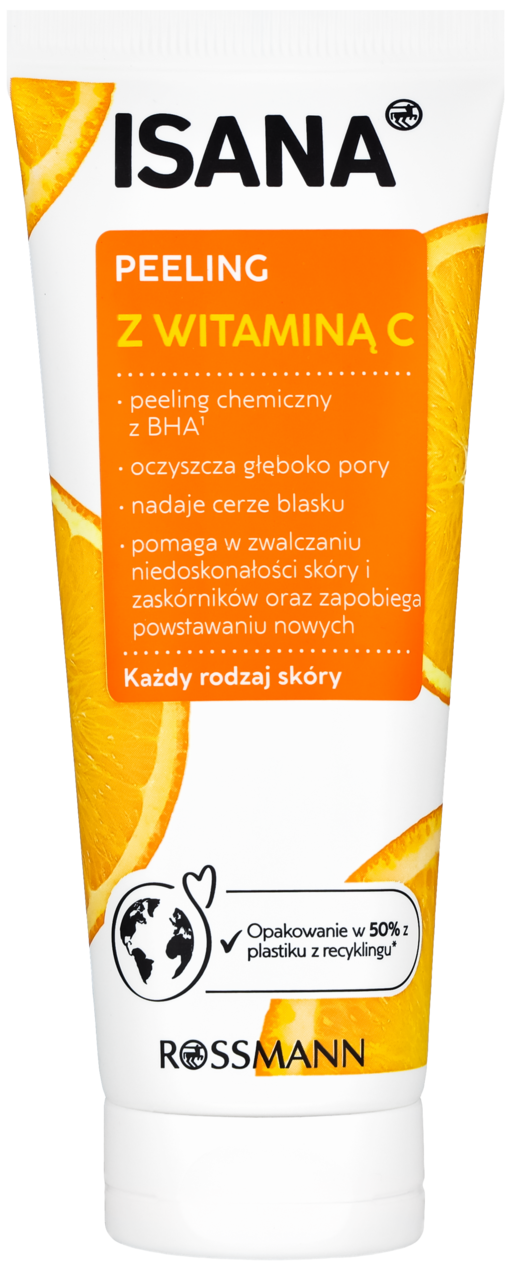 ISANA, peeling do twarzy, z witaminą C, 100 ml