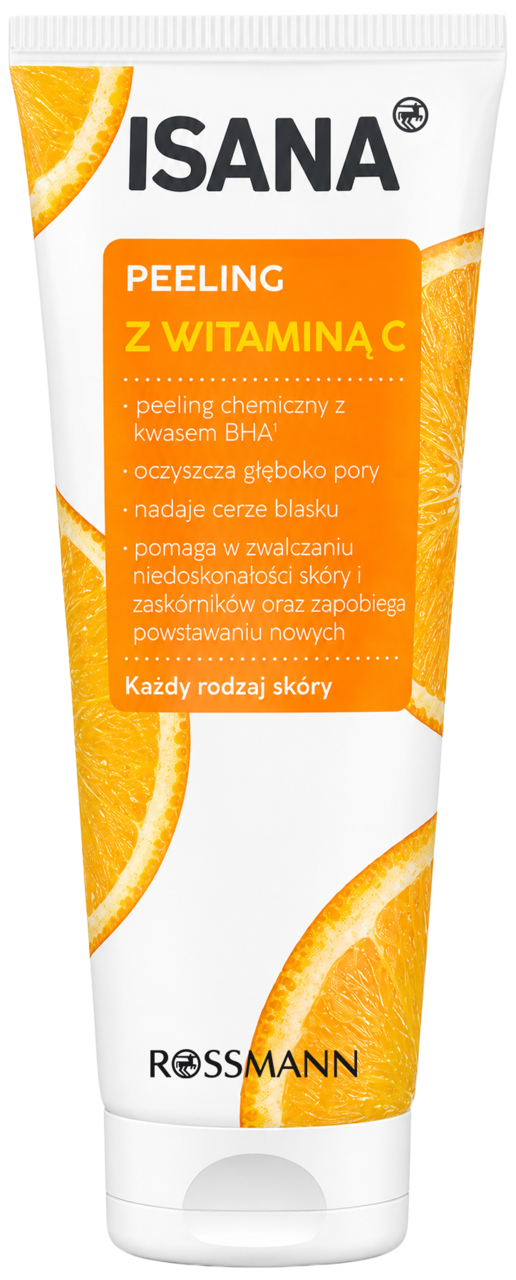 ISANA, peeling do twarzy, z witaminą C, 75 ml