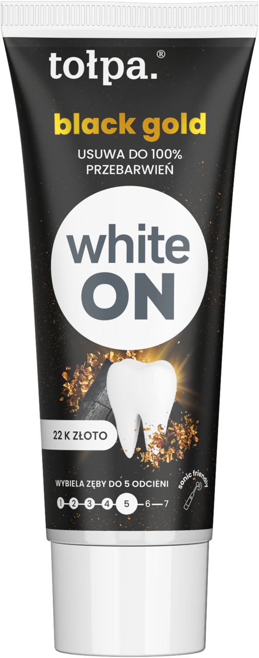 ON, white Black Gold, pasta do zębów, 22K złoto, 20 ml
