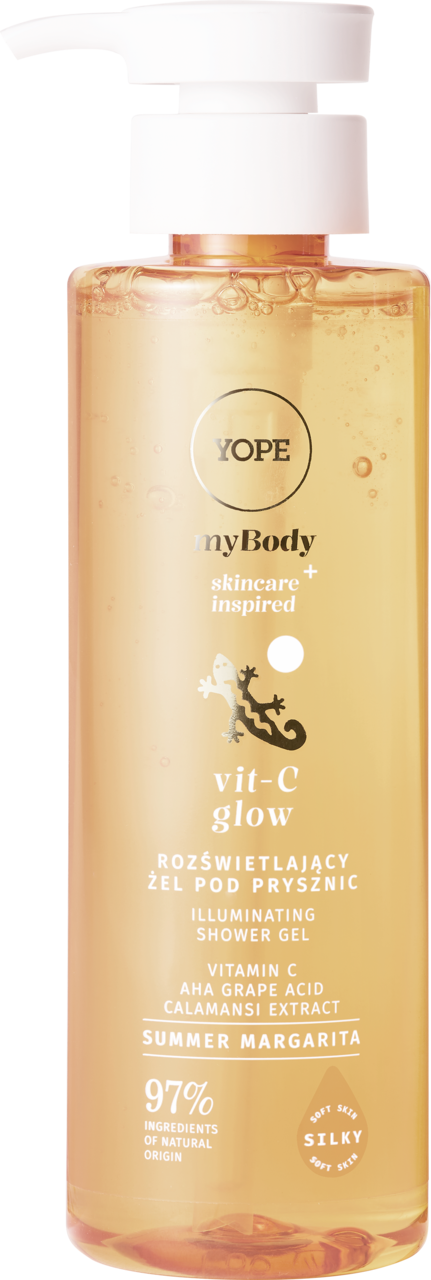 YOPE, myBody, żel pod prysznic, rozświetlający, 300 ml