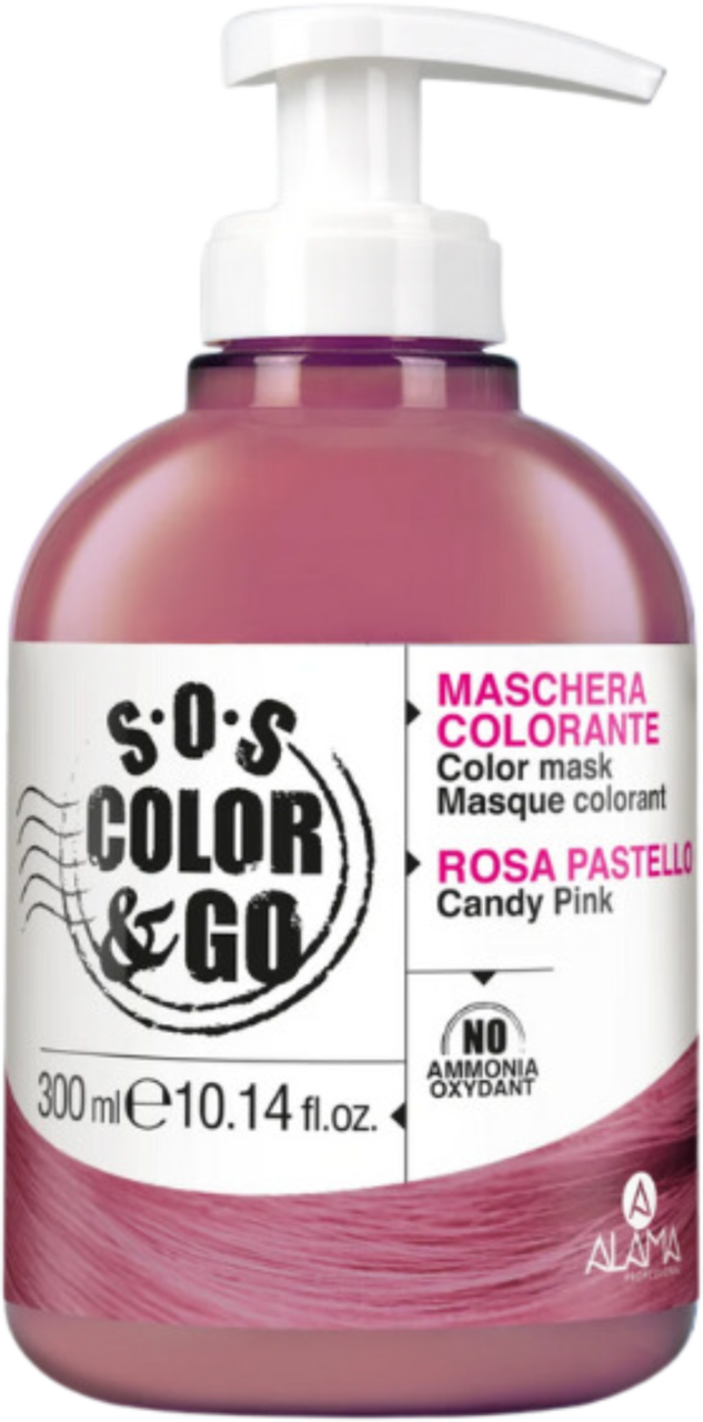 ALAMA, S.O.S Color & Go , maska koloryzująca do włosów, Cukierkowy Róż ...