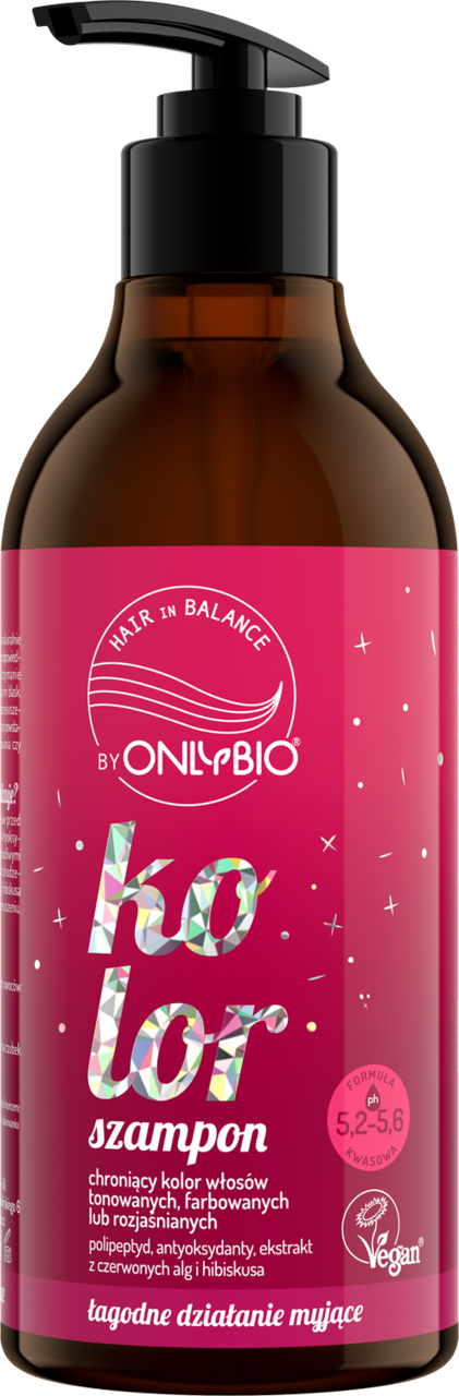 ONLYBIO HAIR IN BALANCE, szampon do włosów, chroniący kolor, 400 ml