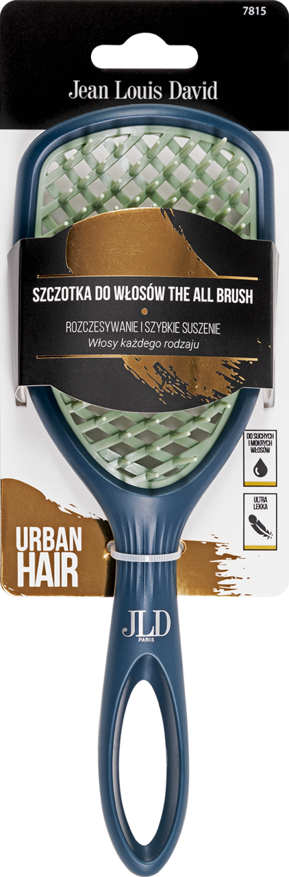 JEAN LOUIS DAVID, Urban Hair The All Brush, szczotka do włosów, Niebieska, 1 szt.