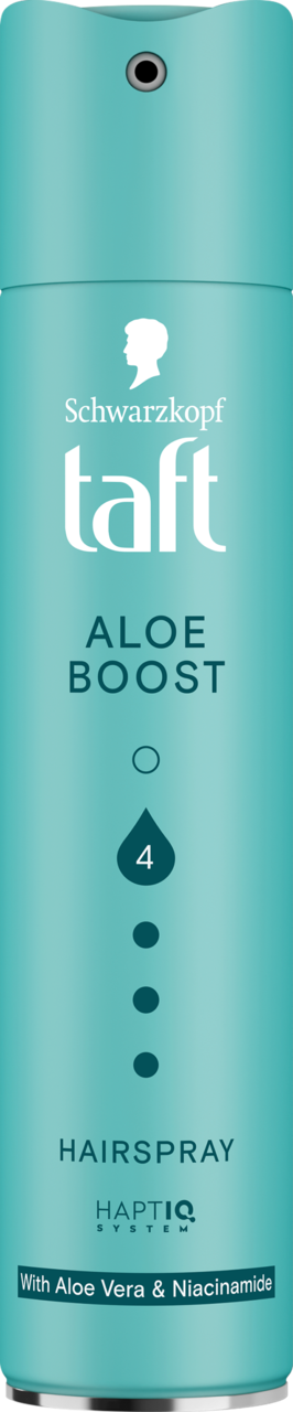 SCHWARZKOPF TAFT, Aloe Boost, lakier do włosów, poziom utrwalenia 4, 250 ml