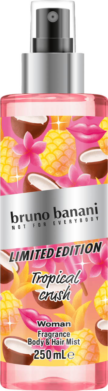 BRUNO BANANI, Limited Edition, mgiełka do ciała, dla kobiet, Tropical Crush, 250 ml