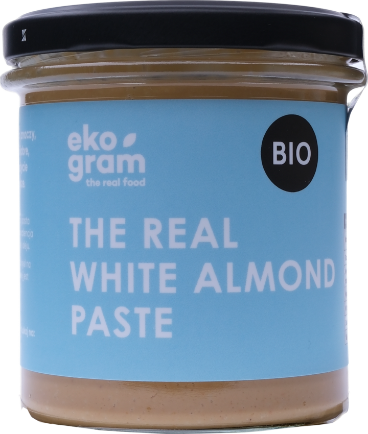 EKOGRAM, BIO, pasta z prażonych migdałów łuskanych Walencja, ekologiczna, 300 g