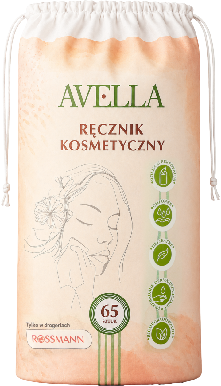 AVELLIA, ręczniki kosmetyczne, jednorazowe, 65 szt.