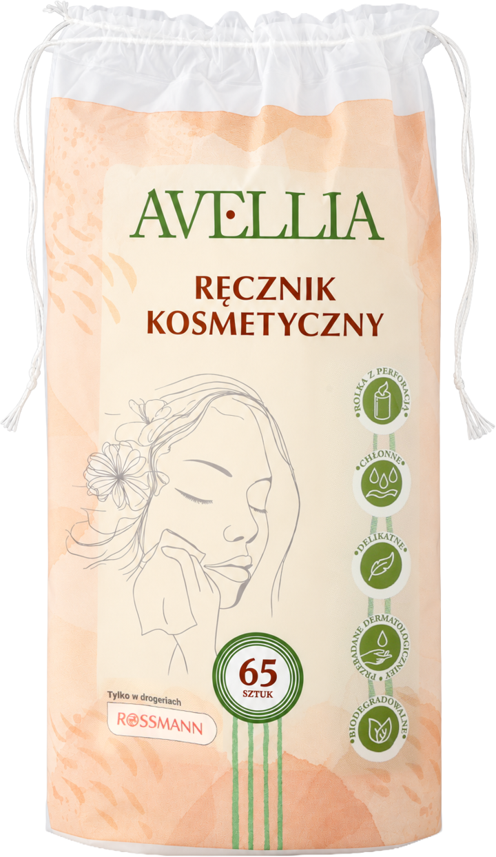 AVELLIA, ręczniki kosmetyczne, jednorazowe, 65 szt.