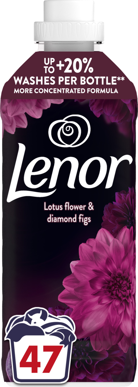 LENOR, płyn do płukania tkanin, Lotus Flower & diamond figs, 987 ml