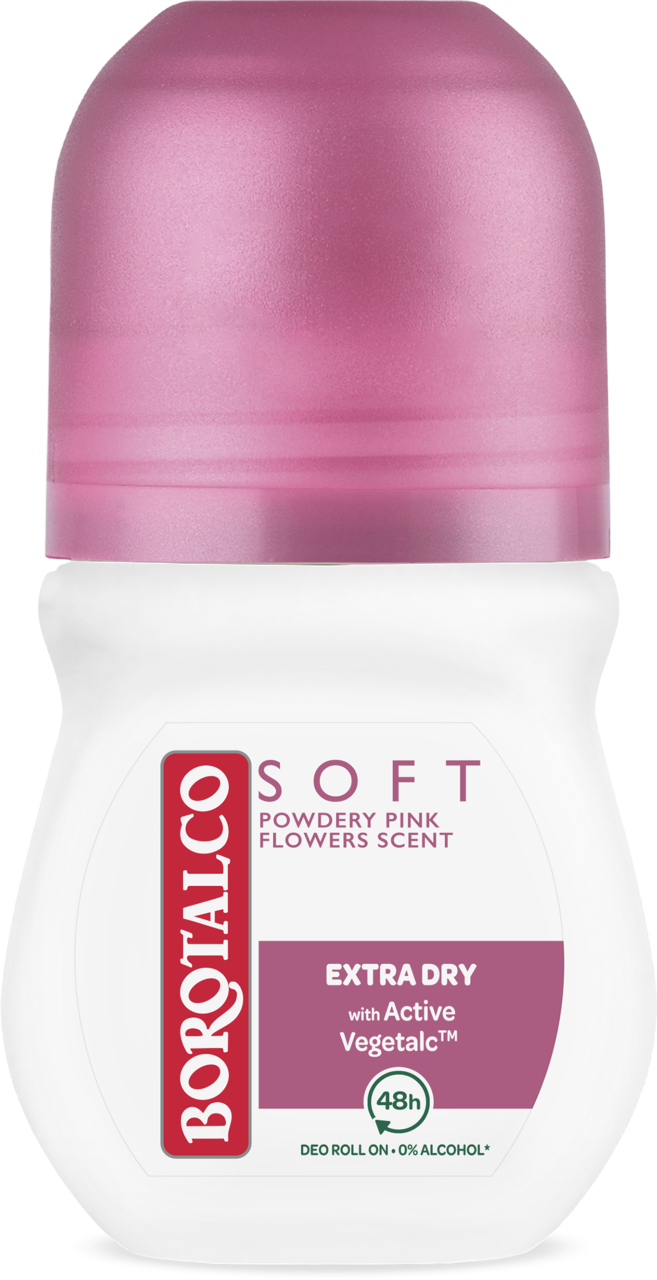 BOROTALCO, Soft Extra Dry, antyperspirant w kulce, 48h, 50 ml