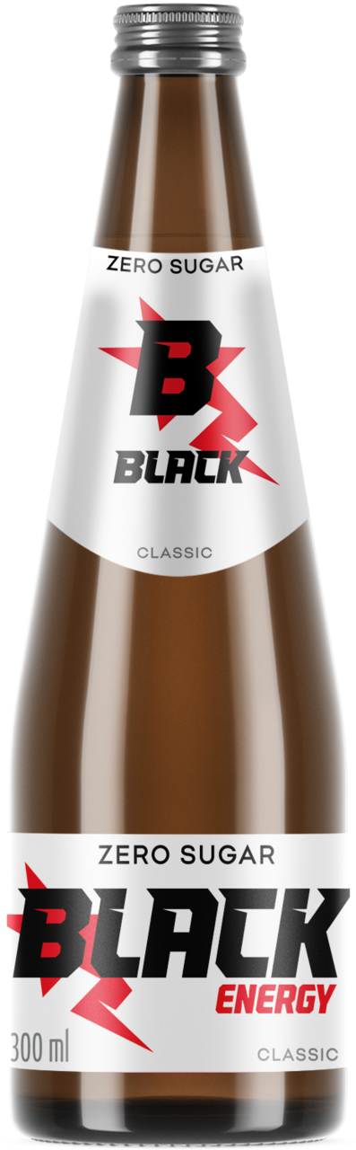 BLACK, Energy, napój energetyczny, bez cukru, Classic, 300 ml