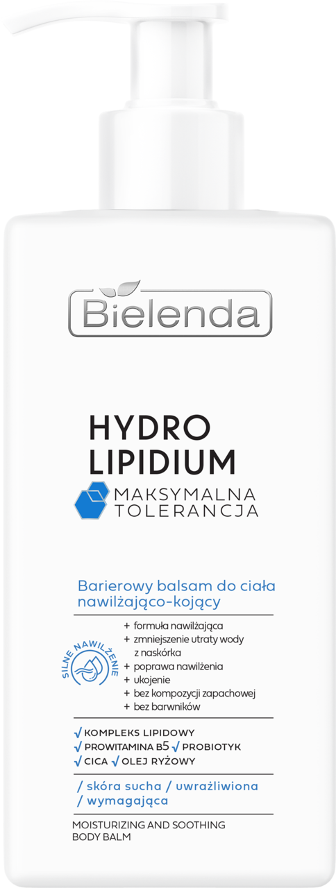 BIELENDA, Hydro Lipidium, balsam do ciała, barierowy, nawilżająco-kojący, 300 ml