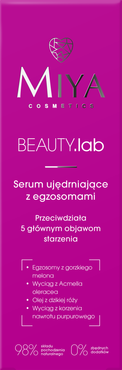 MIYA COSMETICS, BEAUTY.lab, serum do twarzy, ujędrniające, z egozsomami, 30 ml