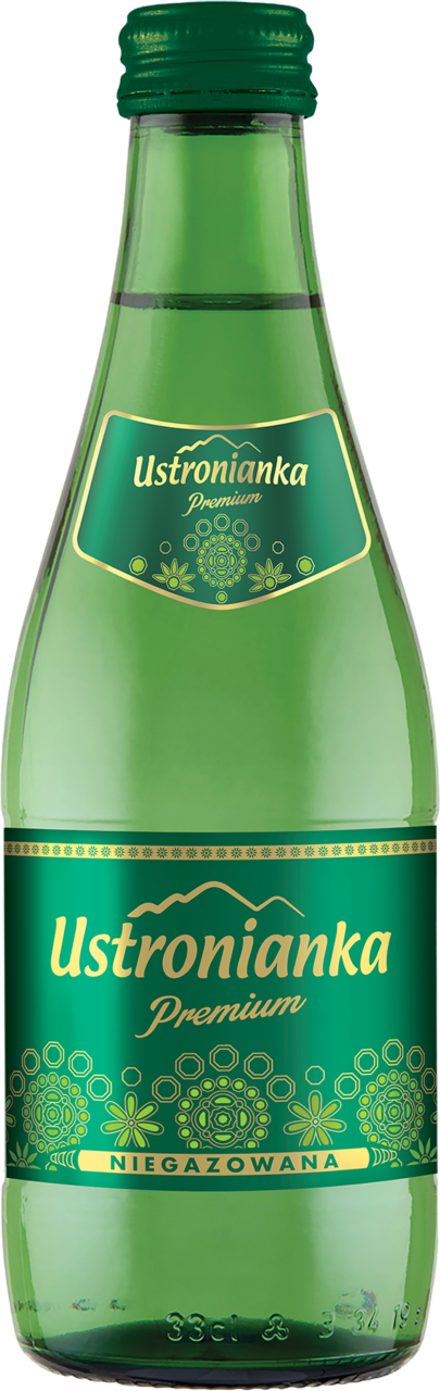 USTRONIANKA, Premium, woda źródlana, niegazowana, 330 ml