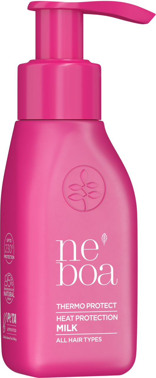 NEBOA, Thermo Protect, mleczko do włosów, termoochronne, do każdego rodzaju włosów, 50 ml