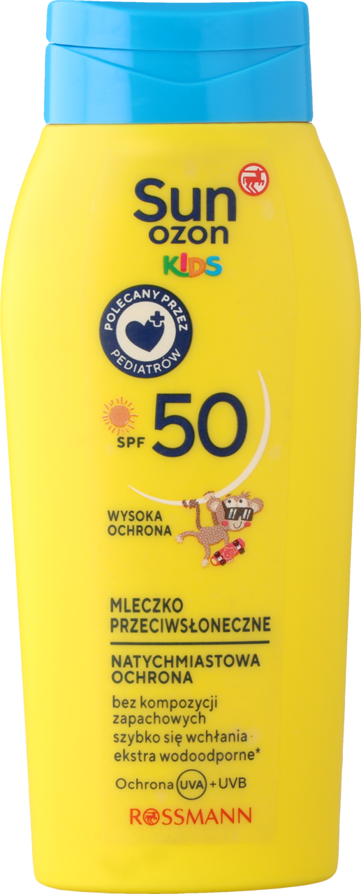 SUNOZON, Kids, mleczko do opalania dla dzieci, wodoodporne, UVA+UVB, SPF 50;, 50 ml