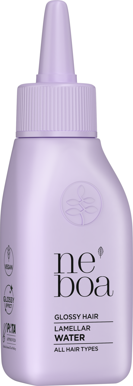 NEBOA, Glossy Hair, woda lamelarna do włosów każdego rodzaju, wygładzająca, efekt tafli wody, 50 ml