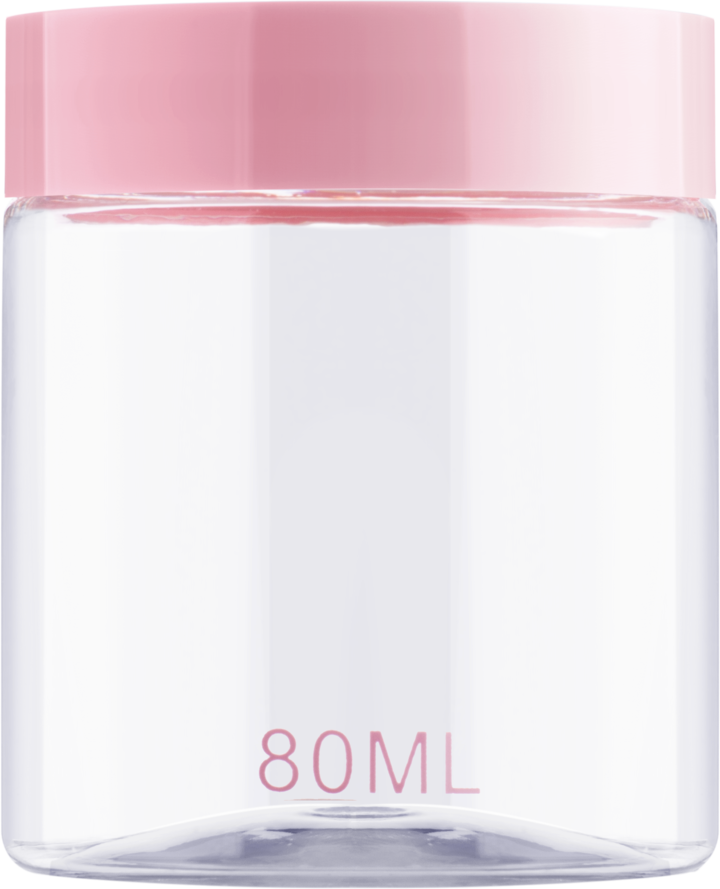 Pojemnik plastikowy, podróżny, 80ml, różne kolory, 1 szt.
