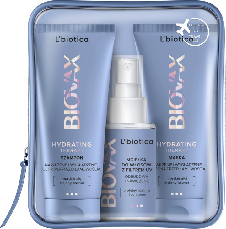 L'BIOTICA BIOVAX, Hydrating Therapy , zestaw mini kosmetyków