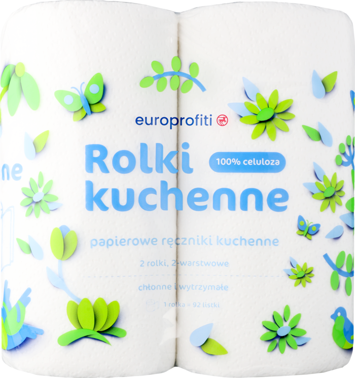 EUROPROFITI, papierowe ręczniki, 2-warstwowe, 2 szt.