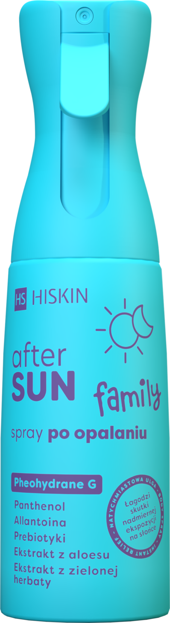 HISKIN, After Sun Family, spray po opalaniu, chłodzący, 200 ml