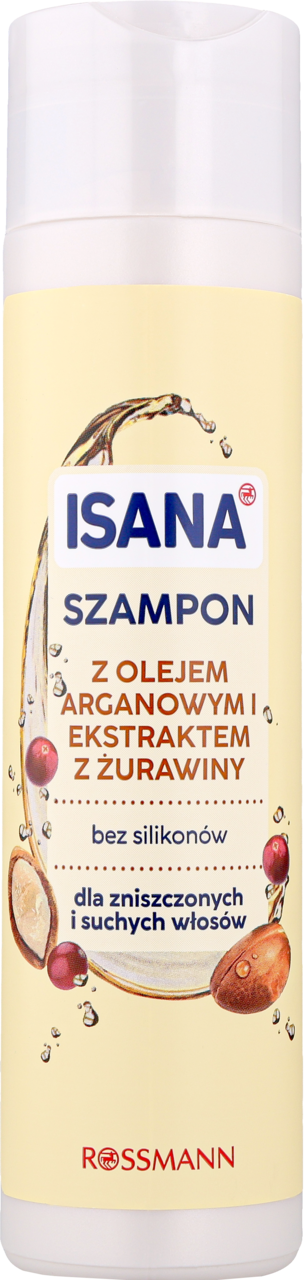 ISANA, szampon do włosów, Olej Arganowy i Żurawina, 250 ml