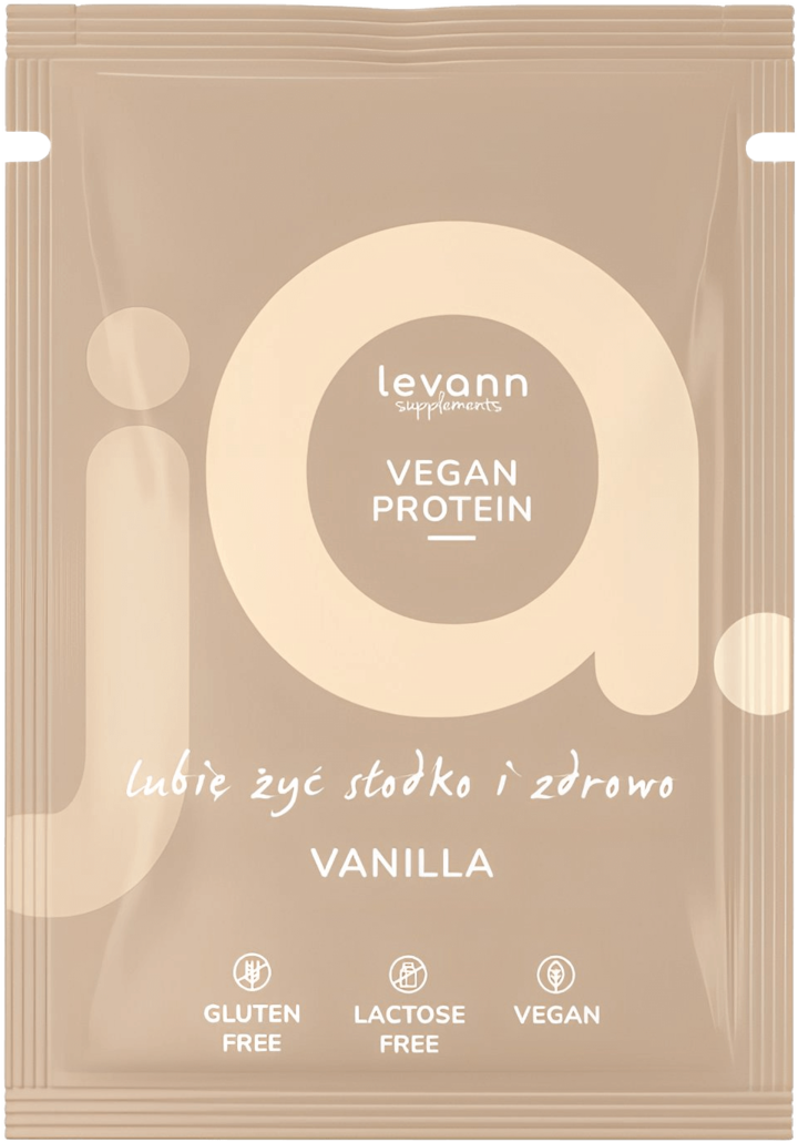 LEVANN SUPPLEMENTS, Vegan Protein, białko wegańskie o smaku Waniliowym, suplement diety, 32 g