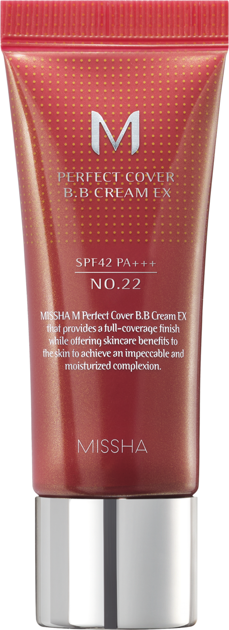 MISSHA, Perfect Cover, krem BB do twarzy, SPF 42, nr 22 Cool Sand, 20 ml