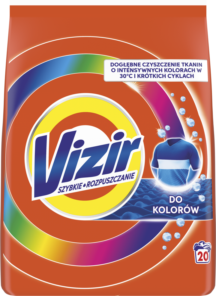 VIZIR, proszek do prania tkanin kolorowych, 1,1 kg