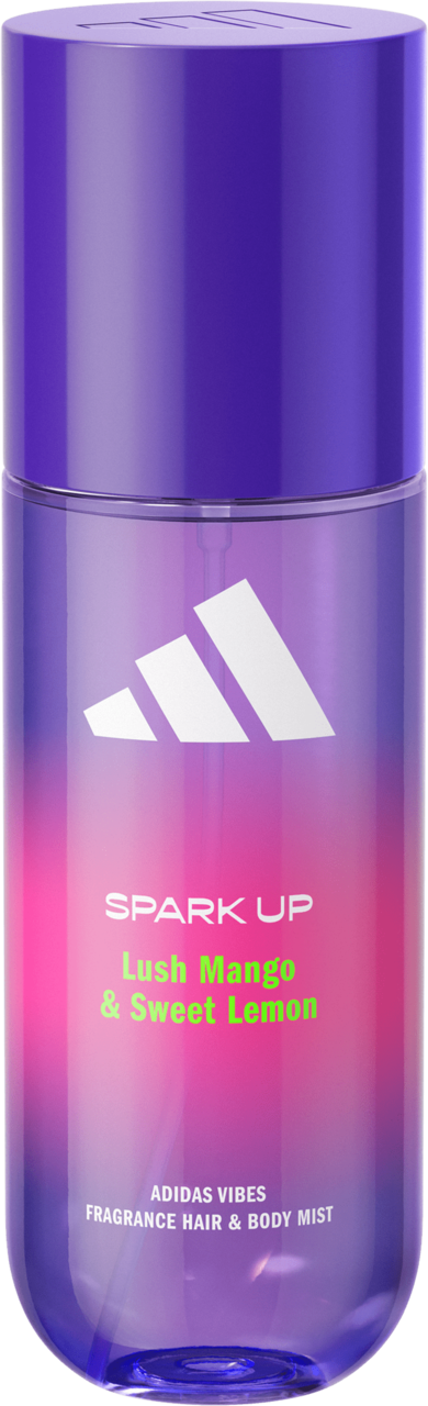 ADIDAS, Vibes Spark Up, mgiełka do ciała, Lush Mango & Sweet Lemon, 150 ml